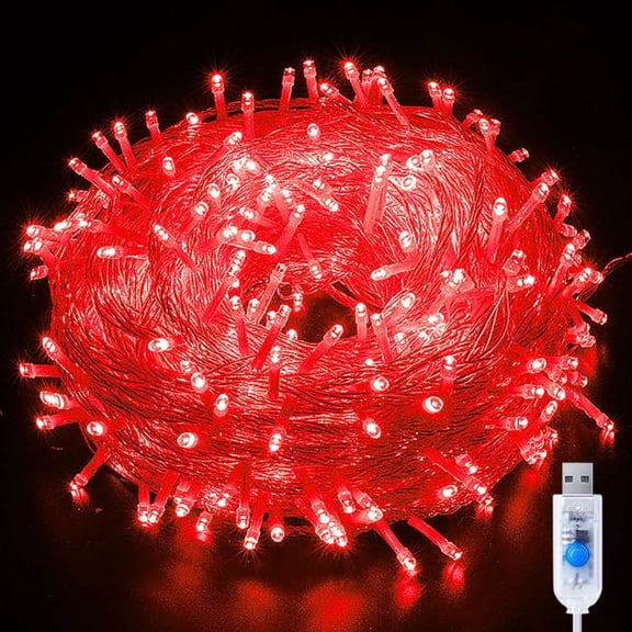 Christmas String Lights,10M 80LED Fairy Lights Indoor Fairy Lights Indoor Outdoor Rope Fairy String Lights USB Powered