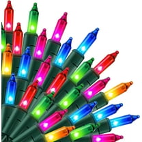 Christmas String Lights, 16FT 50 LED Mini String Lights with 8 Lighting Modes & Timer, Battery Operated Fairy Lights for Patio Xmas Tree Wedding Party Indoor Outdoor Decor (Multicilor)