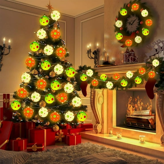 Christmas String Lights 4.9ft for Christmas Tree Decoration, InsCrazy Novelty Christmas 10 LED Lights for Indoor Outdoor Xmas Tree Hanging Decor