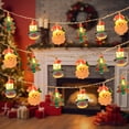 thumbnail image 1 of Christmas String Lights,5 Ft 10 LED Snowman Santa String Lights Xmas Tree Lights, Waterproof Fairy Christmas Lights,Battery Operated,for Indoor Outdoor Christmas Decoration, 1 of 3