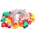 thumbnail image 1 of Christmas String Lights 59inch - Multicolor LED Lights with Santa Claus, Snowman, Tree & Reindeer, Battery Powered Decorative Lights for Indoor Outdoor Holiday Party & Home Décor, 1 of 5