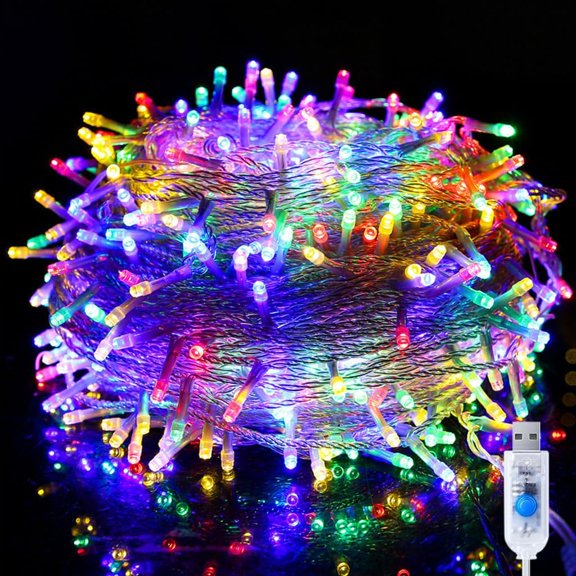 Christmas String Lights, 6M 40LED USB Fairy Lights with IP44 Waterproof, Outdoor Indoor Rope Lights, Christmas Lights LED