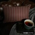 thumbnail image 1 of Christmas Stripe Oblong Lumbar Pillow Cover, 12" x 16" Red Cotton Pillowcase, Modern Striped Farmhouse Oblong Pillow Cover For Sofa Couch, Hotels, Living Room, Bed Room - Parallel Stripes, 1 of 9