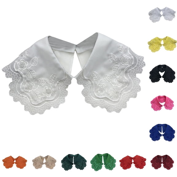 Christmas Striped Detachable Collar Half High Collar Shirt Red Holiday Fashion Accessory