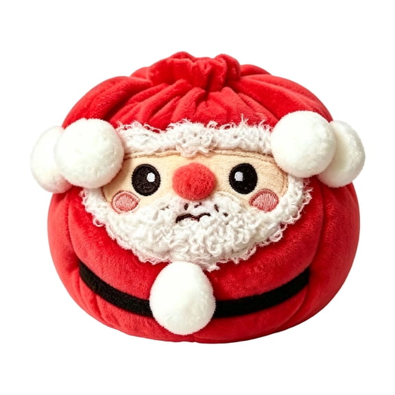 Christmas Stuffed Bun Squeeze Toys With Santa Claus For Stress Relief And Desk Decor.