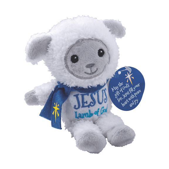 Christmas Stuffed Lamb with Card, Christmas, Toys, 12 Pieces