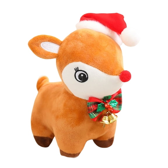 Christmas Sturdy Plush Lovely Bear Toy Soft Stuffed Animals for Holiday Gifts Giving Household Bedroom Decoration
