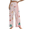 thumbnail image 1 of Christmas Style Printing Pajama Pants Loose Pajamas Female Breathable Home Trousers Leisure Sleeping Pants Large Size, 1 of 6