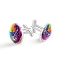 thumbnail image 1 of Christmas Stylish Men's Cufflinks Set for Formal Attire, Made of Stainless Steel, for Wedding or Business Meetings, 1 of 6