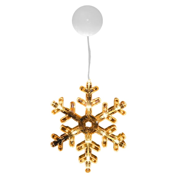 Christmas Suction Light Window Decorations Snowflake Window Lights with Suction Cup Indoor Lights, Christmas Decor