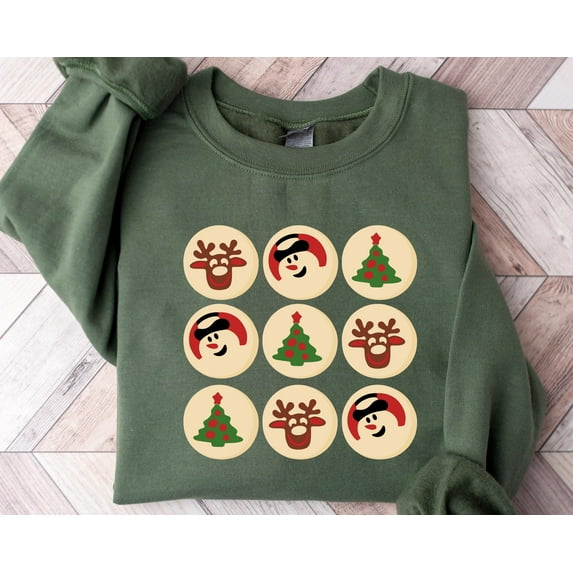 Christmas Sugar Cookie Sweatshirt, Christmas Sweatshirt, Retro Christmas Sweater, Christmas Cookies Sweatshirt, Cute Xmas Gift, Xmas Hoodie, Funny Christmas Shirt