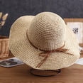 thumbnail image 1 of Christmas Summer Short Sleeve Beach Foldable Sun Hats for Women Beige Hat Fisherman's Large Brim Folding Women's Sunblock, 1 of 3