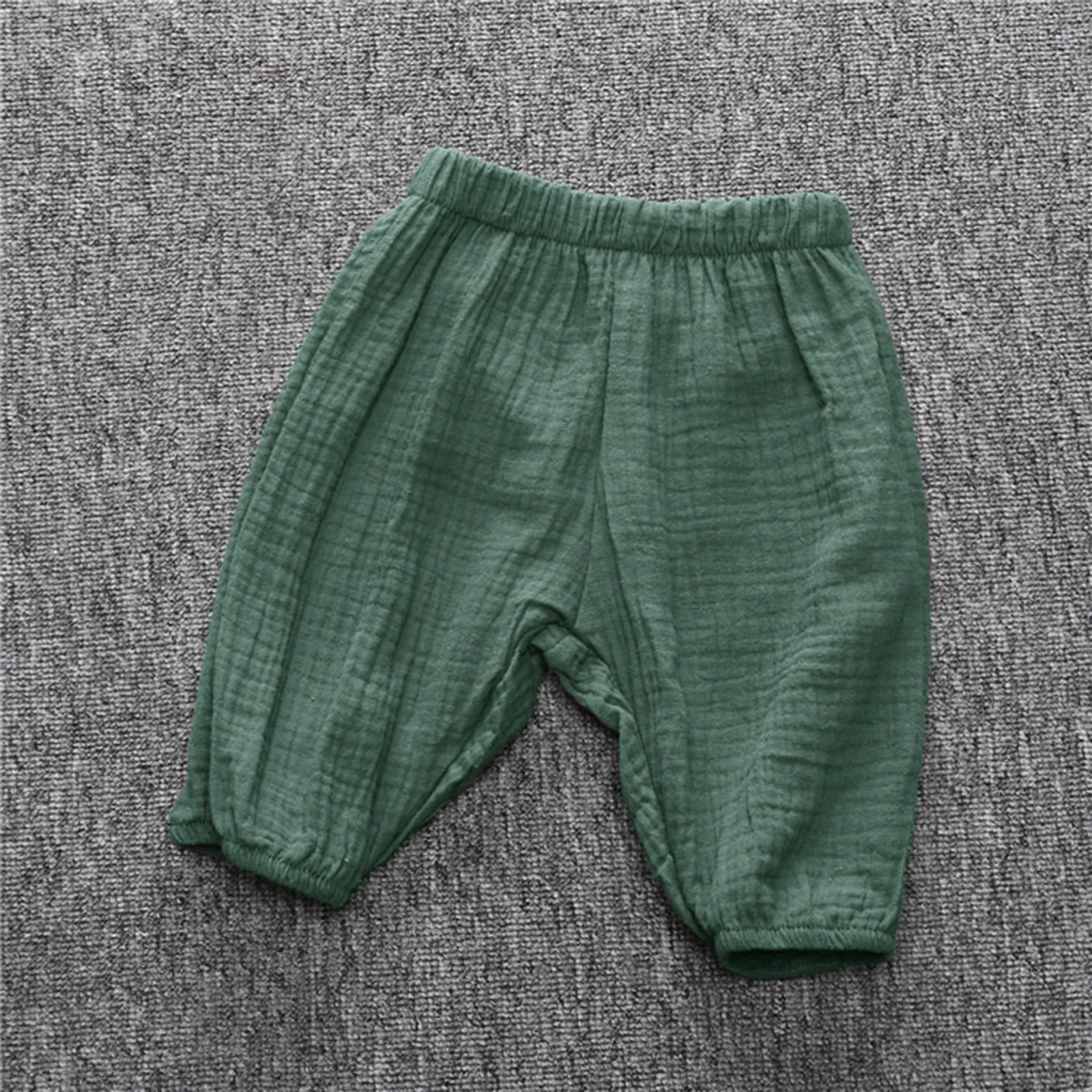 Christmas Summer Wide Leg Toddler Pants for Boys Green Kids Baby Boy