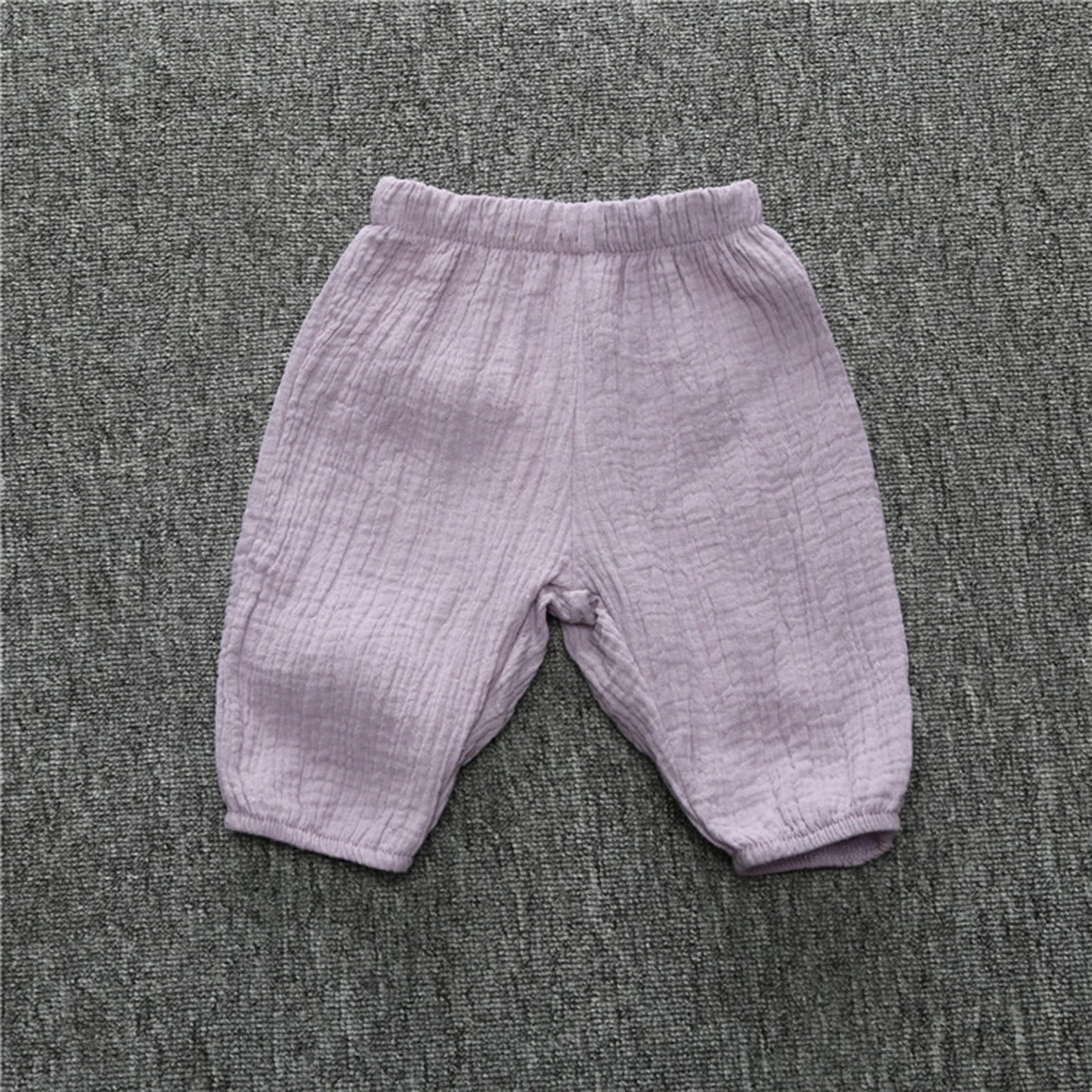 Christmas Summer Wide Leg Toddler Pants for Boys Purple Kids Baby Boy