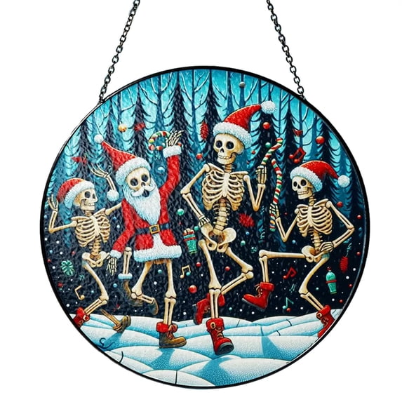 Christmas SunCatcher Window Hanging, 2D Acrylic Ornaments for Christmas Tree, Lightweight Baubles for Seasonal Display, Festive Home Wall Decor, Hanging Holiday Pendant, Pendant Decor for Xmas Home