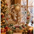 thumbnail image 1 of Christmas Suncatcher Diamond Art Hanging Ornament Kit – Sparkling DIY Window Ornament Winter Reindeer, 1 of 6