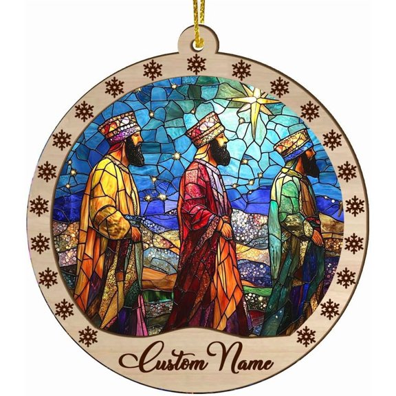 Christmas Suncatcher Three Magi, Three Magi Ornament, Three Magi Present Ideas, Three Magi for Trees - 2062TG22 nKO6kK