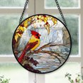 thumbnail image 1 of Christmas Suncatchers Cardinal, Yellow Cardinal Stained Glass Window Hangings, Yellow Cardinal Decor, Yellow Cardinal Mini Christmas Decorations Yellow-180HD100, Cardinal Stained Glass Art, 1 of 5