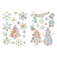 thumbnail image 1 of Christmas Suncatchers, Window Stickers, Snowflake Electrostatic Cling Decals for Bird Proof Holiday Decor, Colorful Rainbow Glass Sun Catchers, Removable Seasonal Window Film for Doors and Windows, 1 of 7