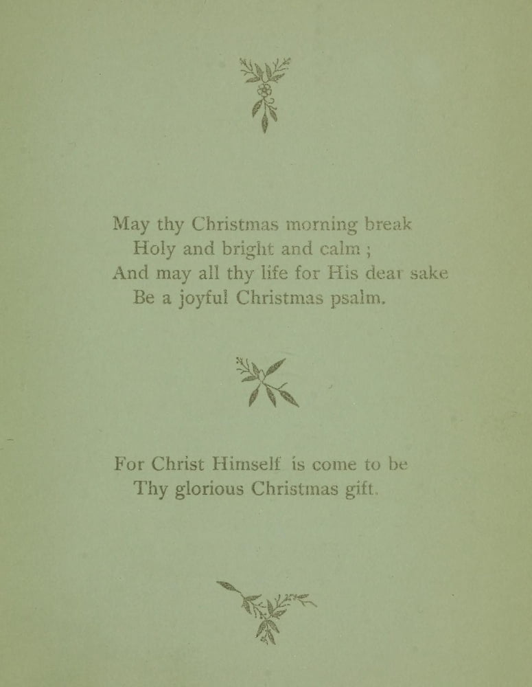 Christmas Sunshine 1885 May thy Christmas morning Canvas Art - Frances R Havergal (24 x 36)