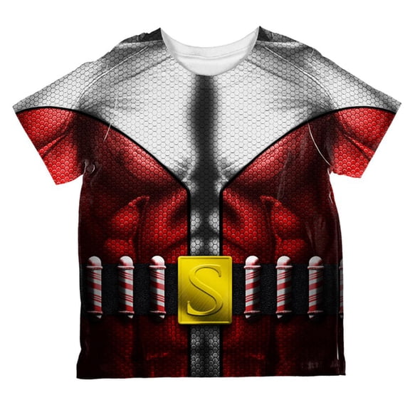 Christmas Superhero Santa Claus Costume All Over Toddler T Shirt Multi 4T