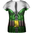 thumbnail image 1 of Christmas Superhero Sidekick Elf Costume All Over Womens T Shirt Multi 2XL, 1 of 2