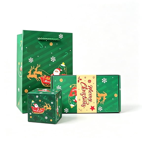 Christmas Surprise Bounce Box, 20 Pop-Up Boxes for Money & Cash Gifts, Green Folding Explosion Gift Box for Wife & Girlfriend