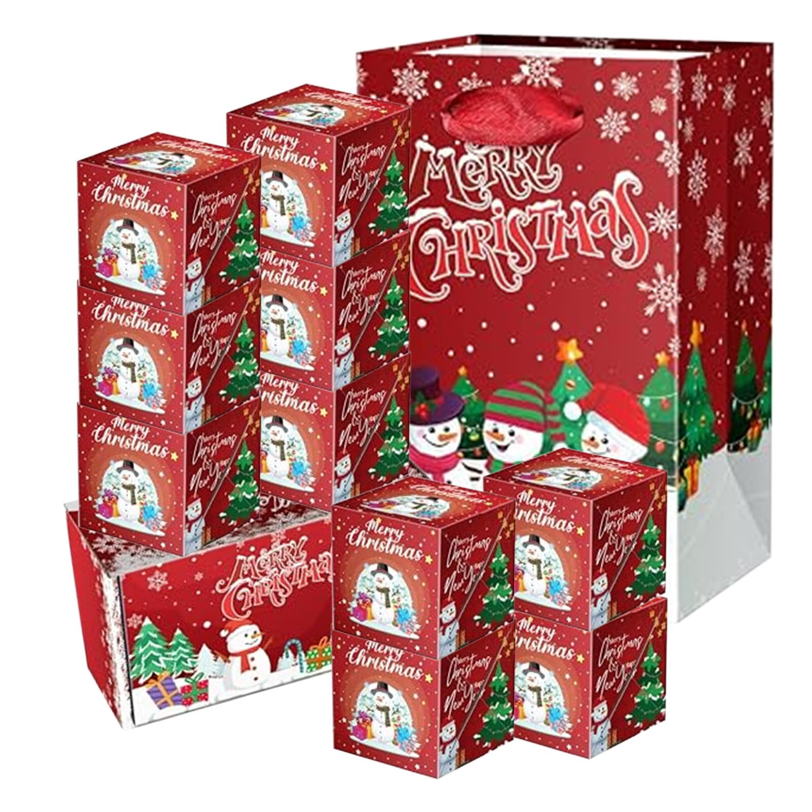 Christmas Surprise Bouncing Gift Box Set, Include 10 Bouncing Boxes ...
