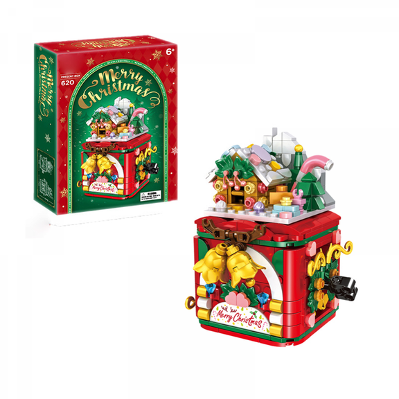 Christmas Surprise Box Building Blocks Set with Christmas Tree Bricks for Kids 6+ Years & Adults Christmas Stocking Gifts