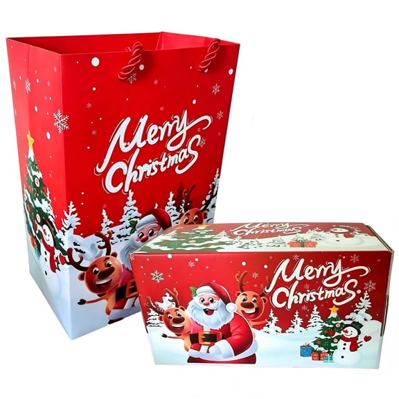 Christmas Surprise Gift Box, Bouncing Romantic Present with 4 Up Boxes, Creative Holiday Gift Set for Boyfriend Husband, Fun Reveal, Red​