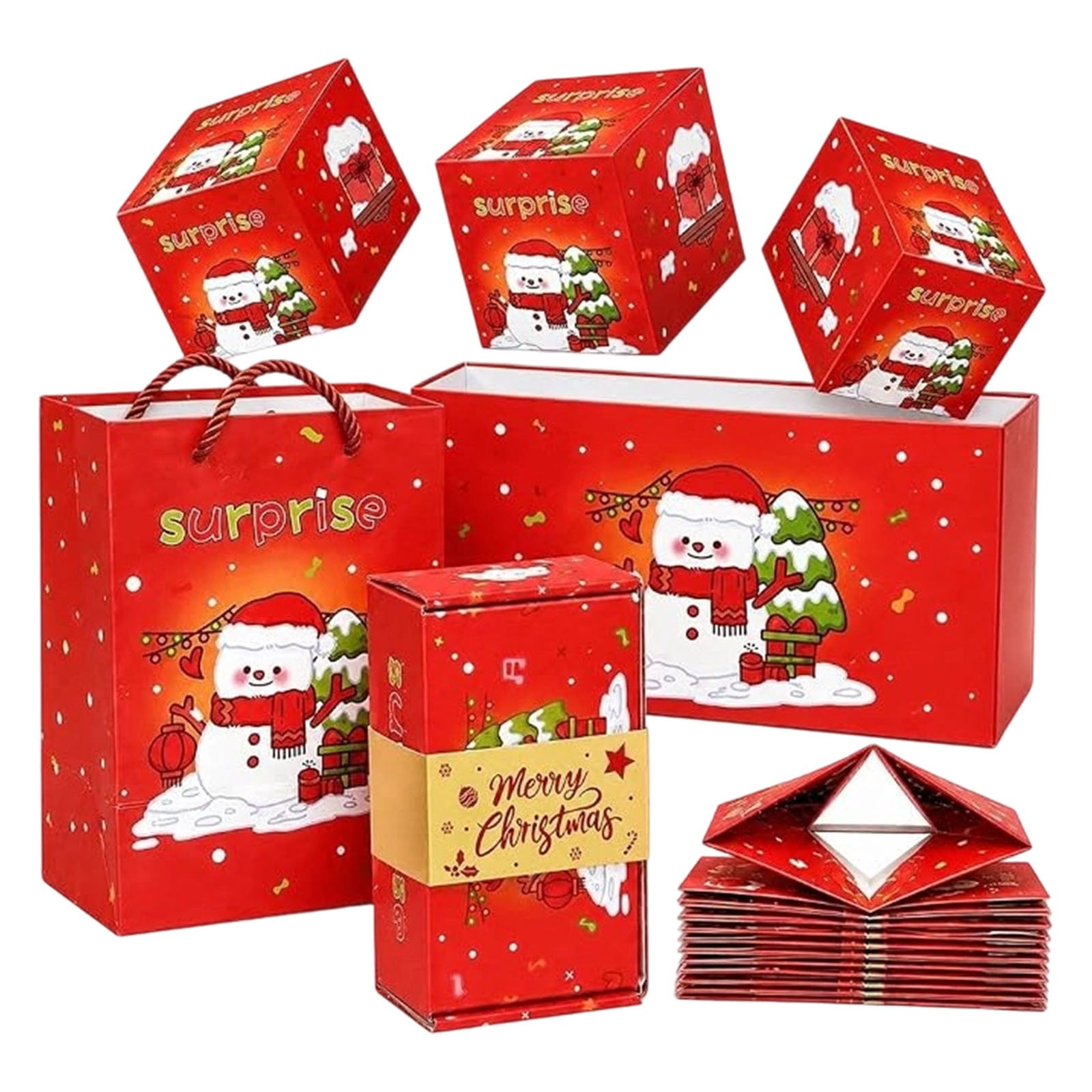 Christmas Surprise Gift Box Explosion, Folding Money Gift Boxes for ...