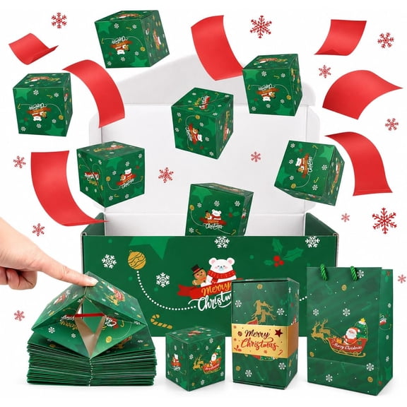 Christmas Surprise Gift Box Explosion Pop Up Cash Gift Boxes