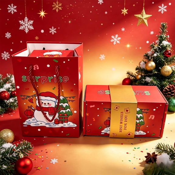 Christmas Surprise Gift Box Explosion, Xmas Folding Bouncing Gift, Cash Explosion Luxury for Birthday Anniversary Valentine Proposal