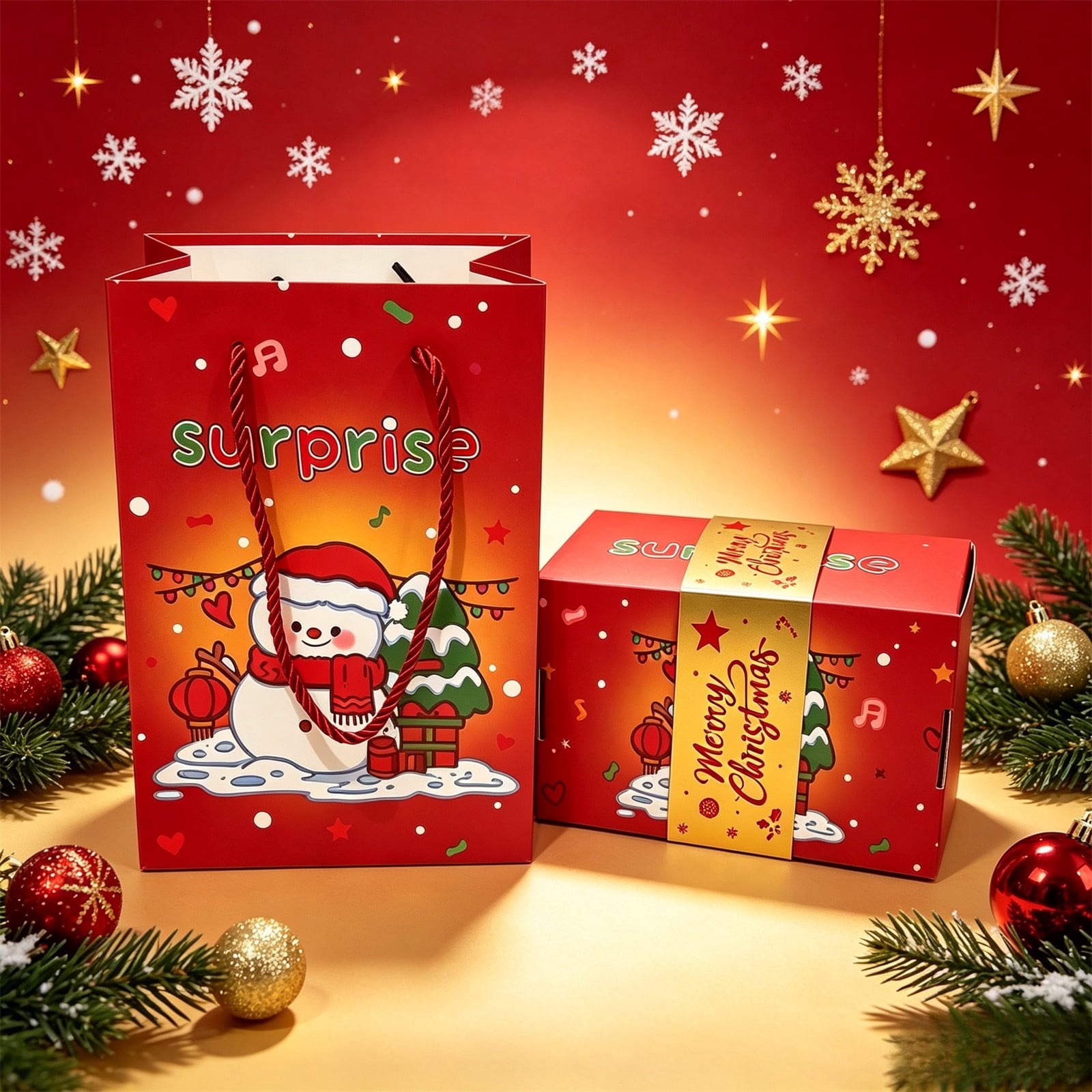 Christmas Surprise Gift Box Explosion, Xmas Folding Bouncing Gift, Cash ...