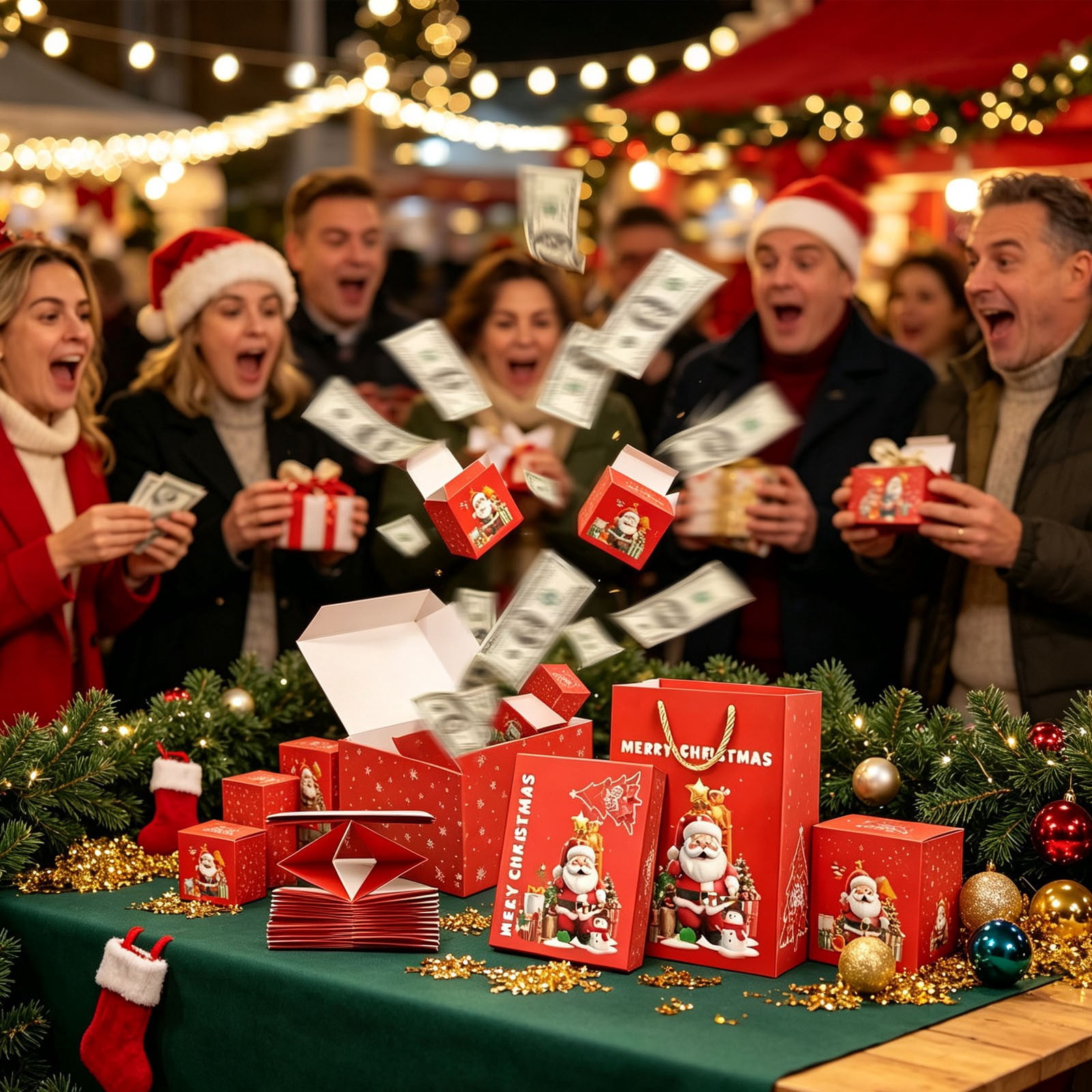 Christmas Surprise Gift Box Pops Up Explosion Box with Gift Bag ...