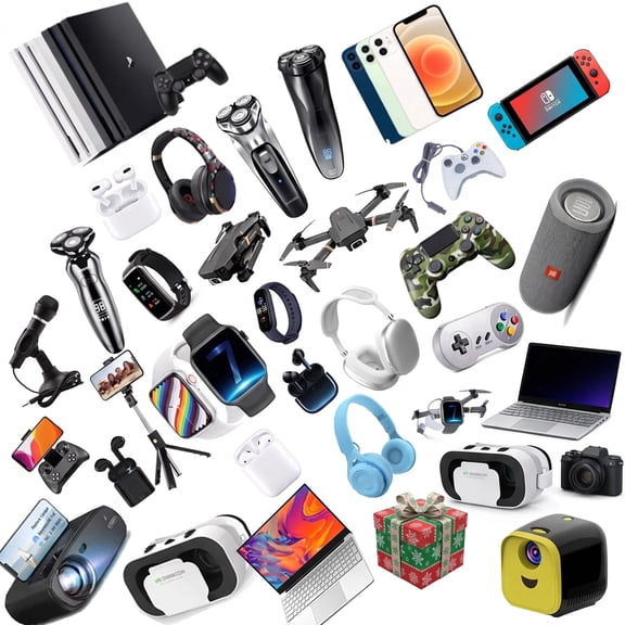 Christmas Surprise Gift Box Random Electronics Set with Bluetooth Headphones, 3-20pcs for Xmas Birthday