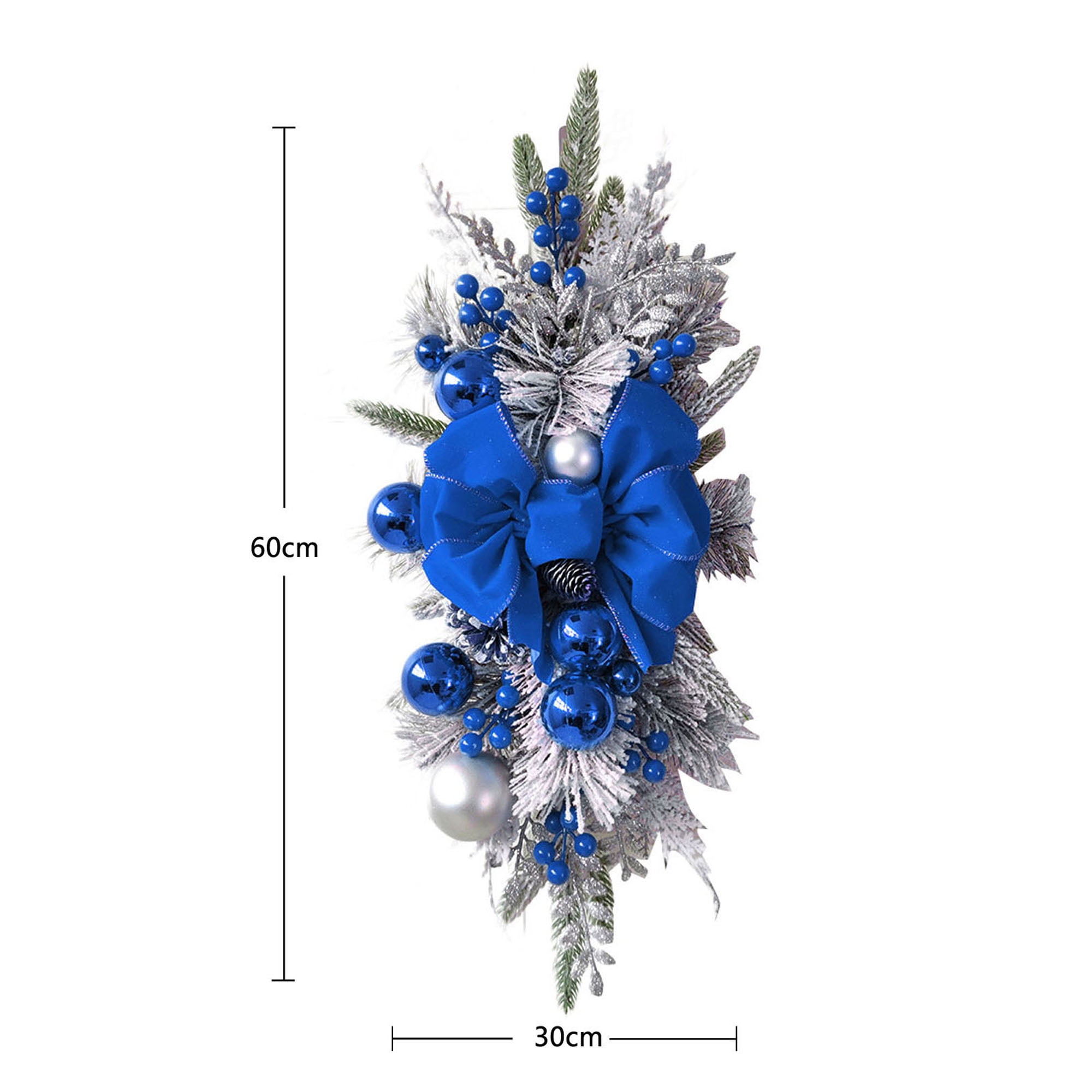 Christmas Swag, Christmas Stairway Swag Trim, Teardrop Swag Wreath for