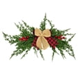 thumbnail image 1 of Christmas Swag for Front Door Decor, Artificial Greenery Swag with Red Berries Bow, 22.83 Inch Winter Xmas Swag for Indoor Outdoor Window Wall Fireplace Mantle Holiday Home Christmas Decorations, 1 of 8