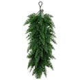 thumbnail image 1 of Christmas Swag Wall Hanging Fireplace Decor Teardrop Wreath Christmas Swags Artificial Teardrop Floral Swag Christmas Door Decorations Artificial Christmas Door Swag, 1 of 6