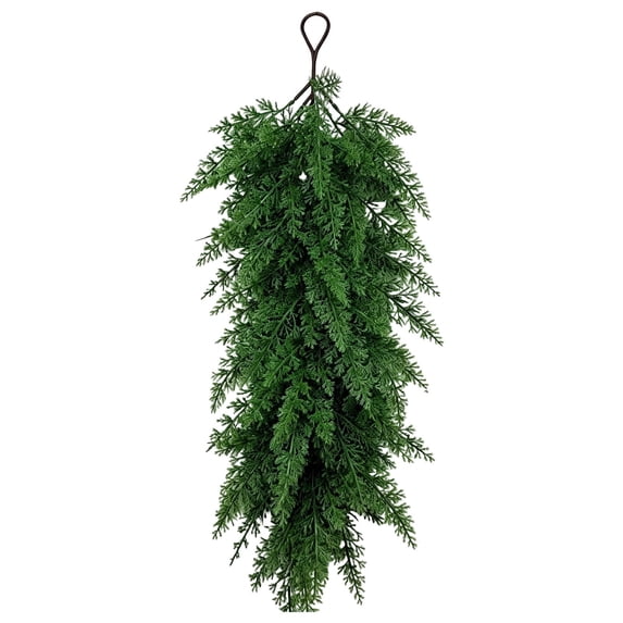Christmas Swag Wall Hanging Fireplace Decor Teardrop Wreath Christmas Swags Artificial Teardrop Floral Swag Christmas Door Decorations Artificial Christmas Door Swag