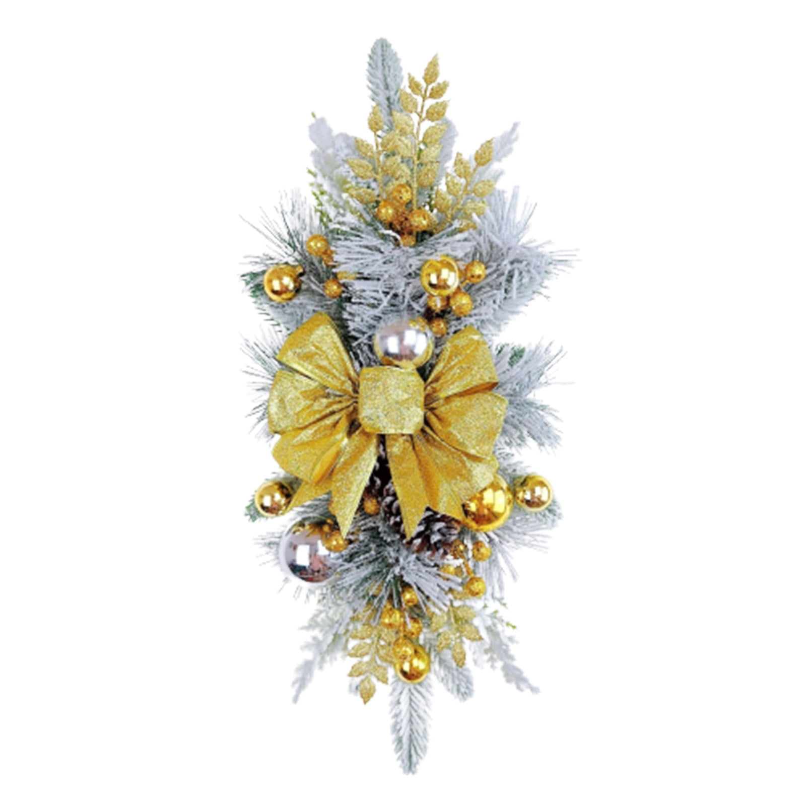 Christmas Swag with Lights, Artificial Christmas Wreath Garland for