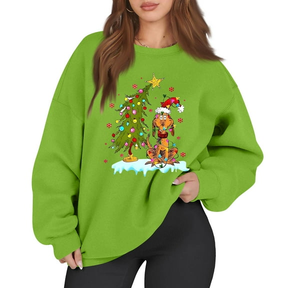 Christmas Sweat Shirt 1-Orange 3XL