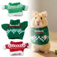 thumbnail image 1 of Christmas Sweater for Hamster - Cute Warm Knit Outfit for Hamsters, Golden Hamsters, Soft Cozy Party for Holiday & Outdoor Wear Winter Pet Sweater for Small Animalsï¼3Pcs, 1 of 8