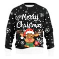 thumbnail image 1 of Christmas Sweater Men Sweaters Funny Sweatshirt Knit Plus Size Big and Tall Holiday Vacation Elf Adult Sweatshirts, 1 of 7