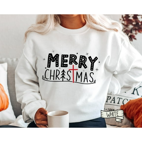 Christmas Sweater, Merry Christmas Sweatshirt, Women's Christmas Shirt, Religious Christmas Gift, Christmas Sweater, Christian sweatshirt
