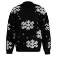 thumbnail image 1 of Christmas Sweater Women Snowflake Reindeer Knitted Long Sleeve Drop Shoulder Cute Crew Neck Pullover Xmas Tops Jumper, 1 of 8