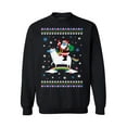 thumbnail image 1 of Christmas Sweater Xmas Unicorn and Santa Sweatshirt, 1 of 5