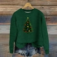 thumbnail image 1 of Christmas Sweater for Women Ladies Sweaters Casual Christmas Round Neck Long Sleeve Sweater with Loose Fit and Unique Christmas Prints, 1 of 4
