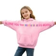 thumbnail image 1 of Christmas Sweaters I Love You This Much Hoodies For Girls Boys Valentines Day Couple Sweatshirts Trendy Oversized Long Sleeve Casual Pullover Tops Ugly Christmas Sweaters, 1 of 6