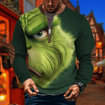 Christmas Sweaters for Men Zip Up Sweatshirts Stand Collar 2025 Patches